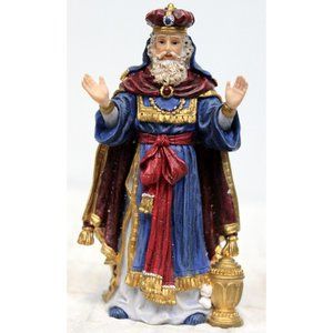 The San Francisco Music Box Wiseman Figurine Divinity Nativity Michael Adams